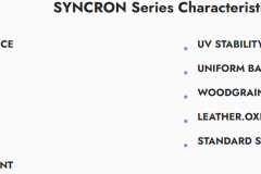 Syncron-Characteristics