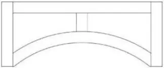 Dove White Shaker VAL6012 - RAISED PANEL Door VALANCE - 60 x 12 x .75