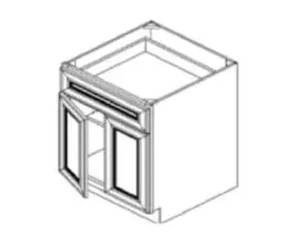 Dove White Shaker B27 - - 27 x 34 .5 x 24