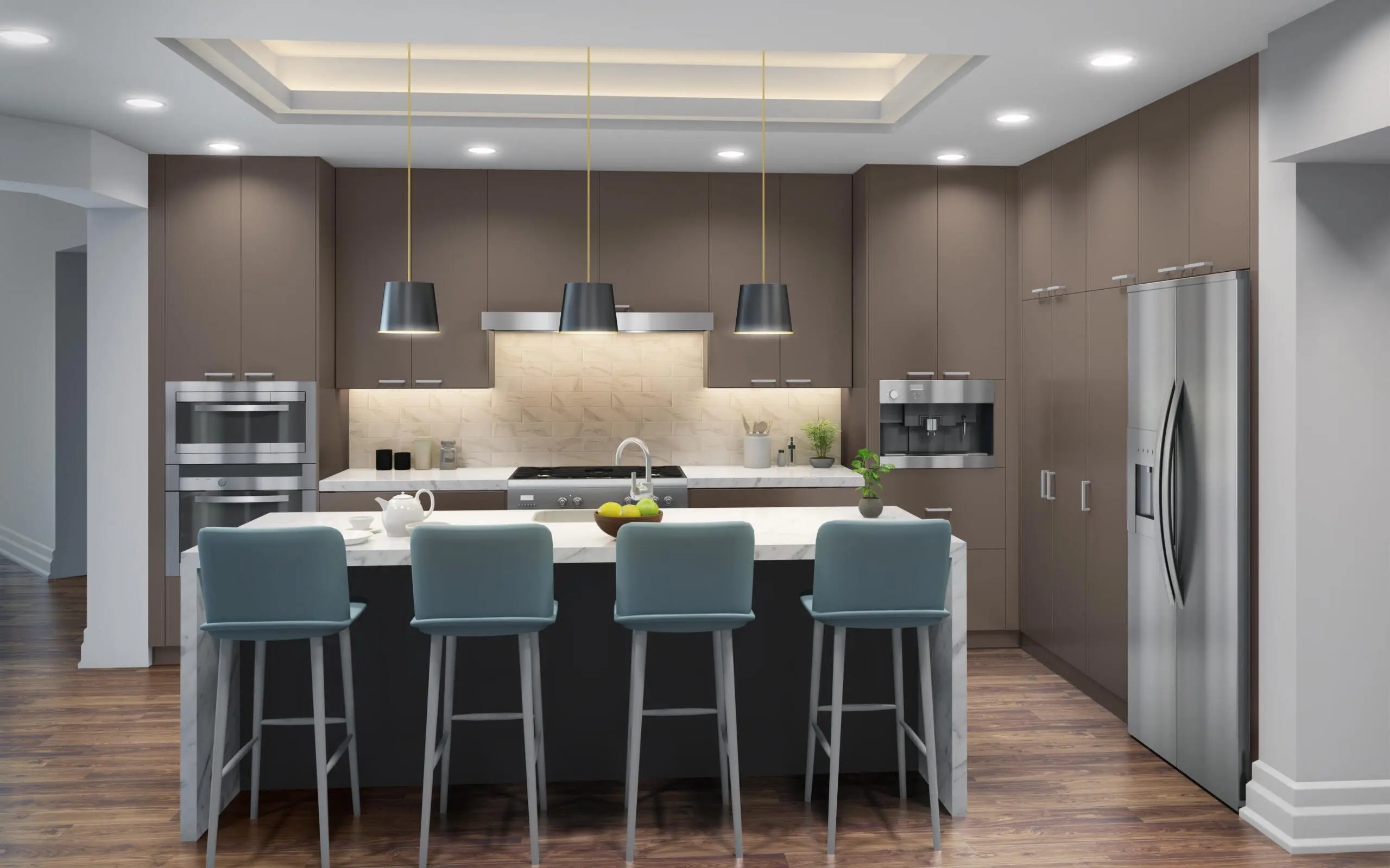 Basalto Supermatt (BAM) by Eurocraft Trends in kitchen environment