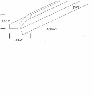 White Stone Cove Crown Molding