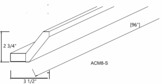 White Stone Angle Crown Molding
