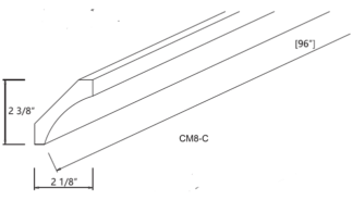 Cove Crown Molding W/O Mounting Strip