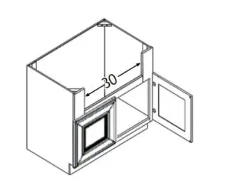 Charlton SB36-S -  - 36 x 34 .5 x 24