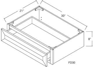 Knee Drawer 30'