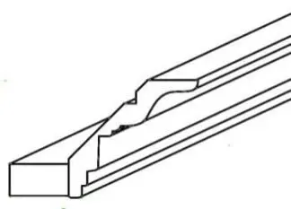 Newport CCM8 - CROWN MOLDING - 3 .25 x 96 - Cinnamon