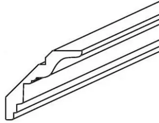 Newport CM8 - CROWN MOLDING - 3 .25 x 96 - Cinnamon