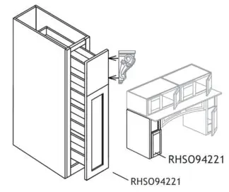 Sterling Shaker - Sterling Hearth Hood Pier 09' X 42' X 21' (SG-RHS094221)