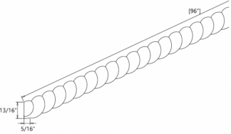 Acadia Cabinets - Acadia Rope Molding Insert (AC-RMI) 21st Century Cabinetry