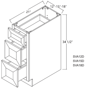 Vanity Drawer Base