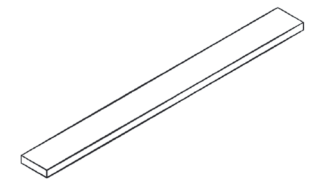 Essence Cemento Tall Filler 6" X 96" X 3/4" - Essence Cemento Modern Cabinetry