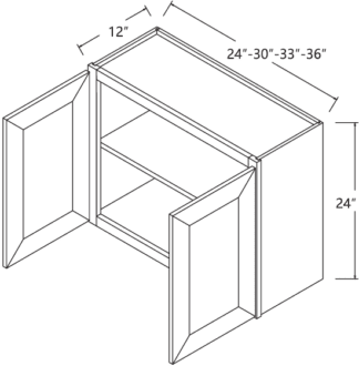 Acadia Cabinets - Acadia Wall Cabinet 30' x 24' (AC-W3024) 21st Century Cabinetry