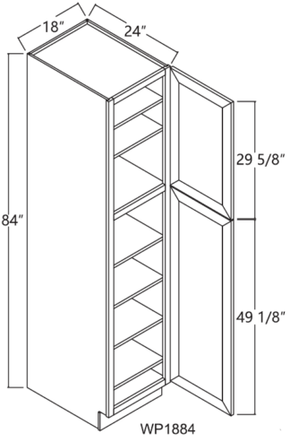 White Stone Pantry 18' x 84'