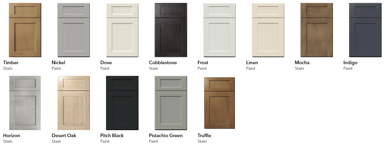 Fabuwood Galaxy Popular Stock Finishes and Paint Options