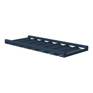 Aria Blue Glass Rack 36" X 12" X 3"