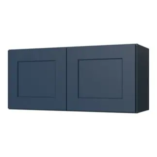 Aria Blue 33x24 Wall Cabinet