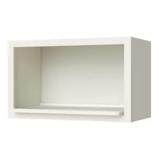 Cream White Shaker Microwave Open Shelf 30" X 18" X 17 3/4"