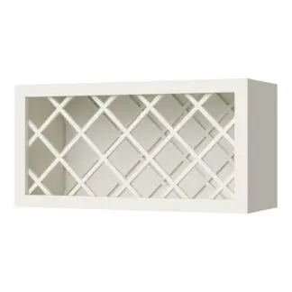 Cream White Shaker Wine Rack 36" X 15" X 12"