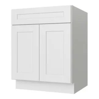 Dove White Shaker 30" Base Cabinet
