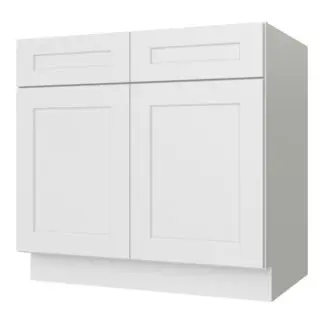 Dove White Shaker 42" Base Cabinet