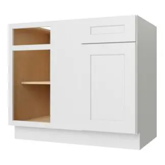 Dove White Shaker Base Blind Corner 42"