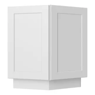 Dove White Shaker Base End Cabinet 24"