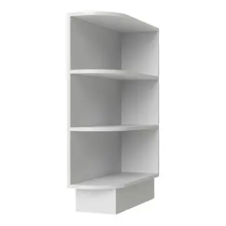 Dove White Shaker Base End Shelf 09"