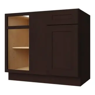 Ebony Shaker Base Blind Corner 42"