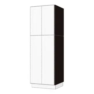 Ebony Shaker Dummy Wall Door 12" X 42"