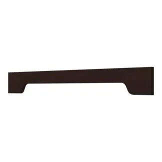 Ebony Shaker Arched Valance 60" X 5" X 3/4"