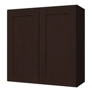 Ebony Shaker 36x30 Wall Cabinet