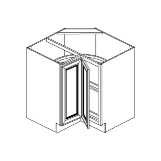Jarlin Cabinetry Base Lazy Susan Corner Cabinet (BLS33N / BLS36N)