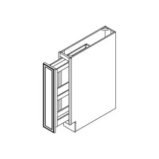 Jarlin Cabinetry Base Spice Rack Pull-Out Cabinet (BSR06 / BSR09 / BSR12)