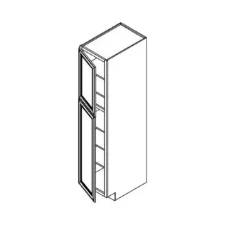 Jarlin Cabinetry Single Door Tall Utility Pantry Cabinet (WP1884 / WP1890 / WP1896)