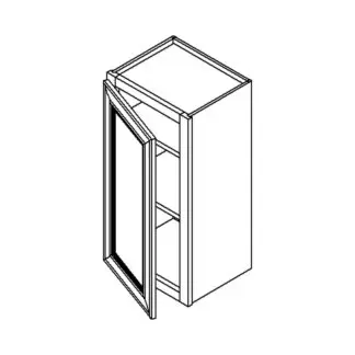 Jarlin Cabinetry Single Door Wall Cabinet 30-Inch & 36-Inch High (W0930 / W0936)