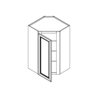 Jarlin Cabinetry Wall Diagonal Corner Cabinet 42-Inch High (WDC2442 / WDC274215)