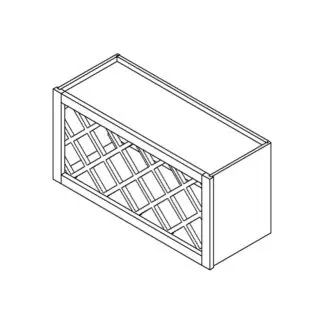 Jarlin Cabinetry Wall Wine Rack Lattice Cabinet (WR3015 / WR3615)
