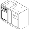 Dove White Shaker Base Blind Corner 39'