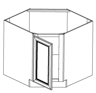 SODA DIAGONAL CORNER SINK BASE 36'