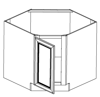 SODA DIAGONAL CORNER SINK BASE 36'