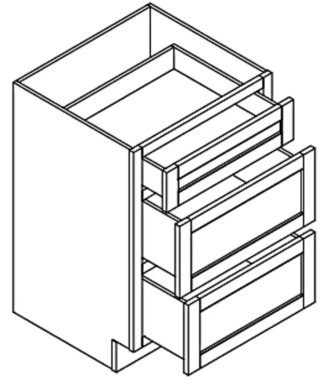 EBONY SHAKER VANITY DRAWER 18'