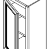 Dove White Shaker Wall Cabinet 09' X 30'