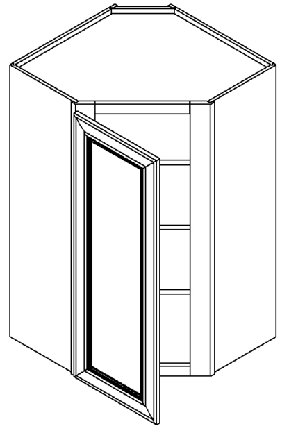 CHARLTON WALL DIAGONAL CORNER CABINET 24' X 42'