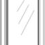 DOVE WHITE SHAKER GLASS DOOR 15' X 36' TEXTURED GLASS (IT CAN BE USED ON WDC2436)