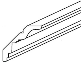 CHARLTON CROWN MOLDING 3 1/4' X 96' W/O MOUNTING STRIP