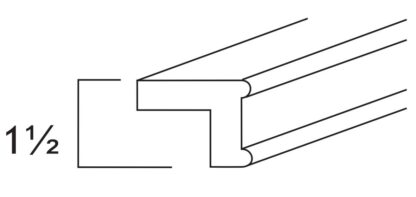 NEWPORT LIGHT RAIL MOLDING 1 1/2' X 2' X 96'