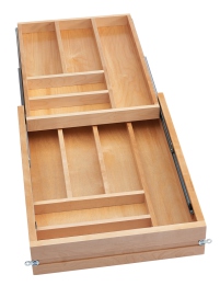 TIERED DOUBLE CUTLERY DRAWER FOR 18' CABINET