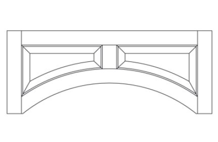 STERLING ARCHED VALANCE 36' X 12' X 3/4'