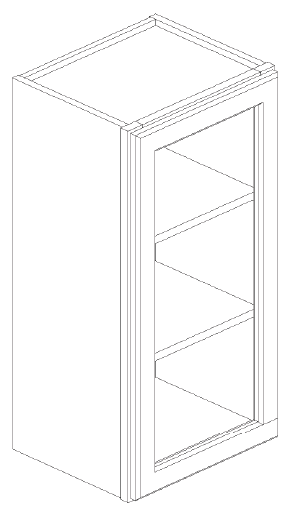 WALL CABINETS WITH DOORS READY FOR GLASS (AO)