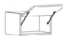 Stratus White Slim Shaker Wall Lift-Up Cabinet 36′ X 12′ X 24'